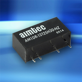1 watt DC-DC converter series features higher  I/O isolation of 3000 VDC and regulated output