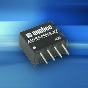 New 1 watt DC-DC converter series is available in a compact single inline SIP4 package and features short circuit protection and higher regular levels of isolation