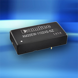 20 Watt DC-DC Converters with up to 3000VDC I/O Isolation  and very low no-load consumption