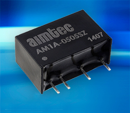 AM1A-Z Series 1 Watt DC/DC converters now available in small SIP6 package with no minimum loading